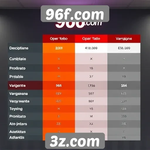Comparação entre 96f.com e concorrentes na indústria